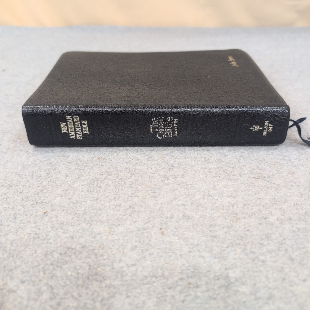 Thomas Nelson NASB The Open Bible Edition Black Leather Red Letter 947 Vintage - Picture 3 of 12